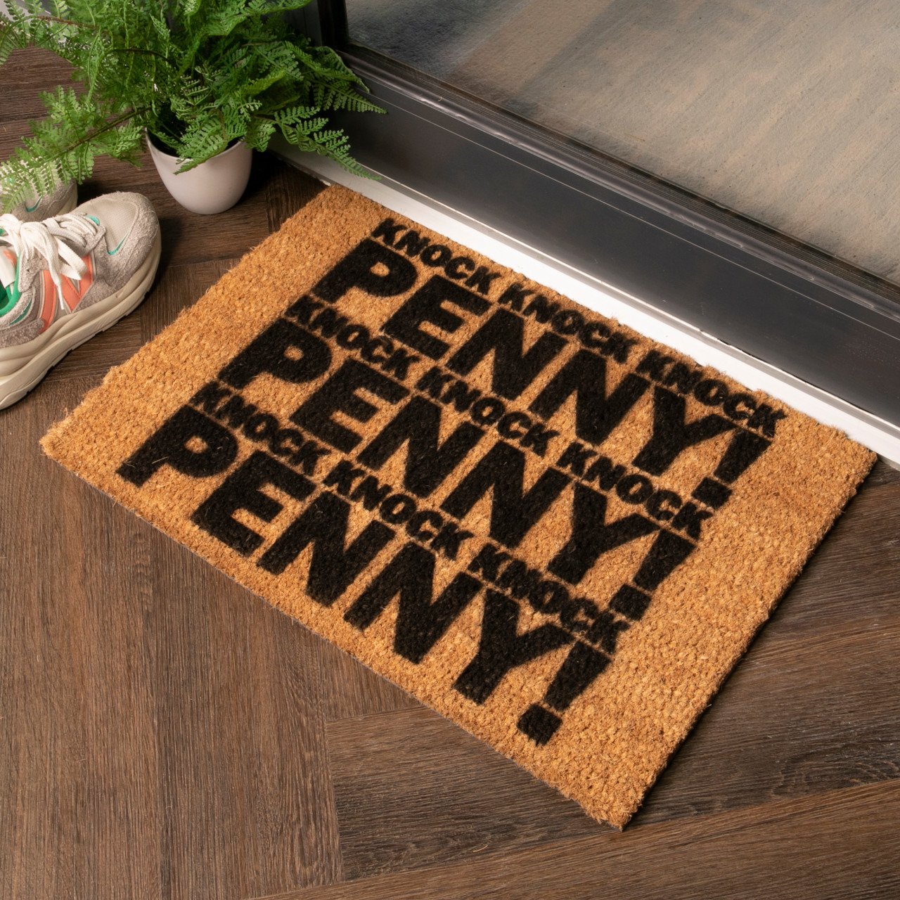Knock Knock Penny Doormat Artsy Mats