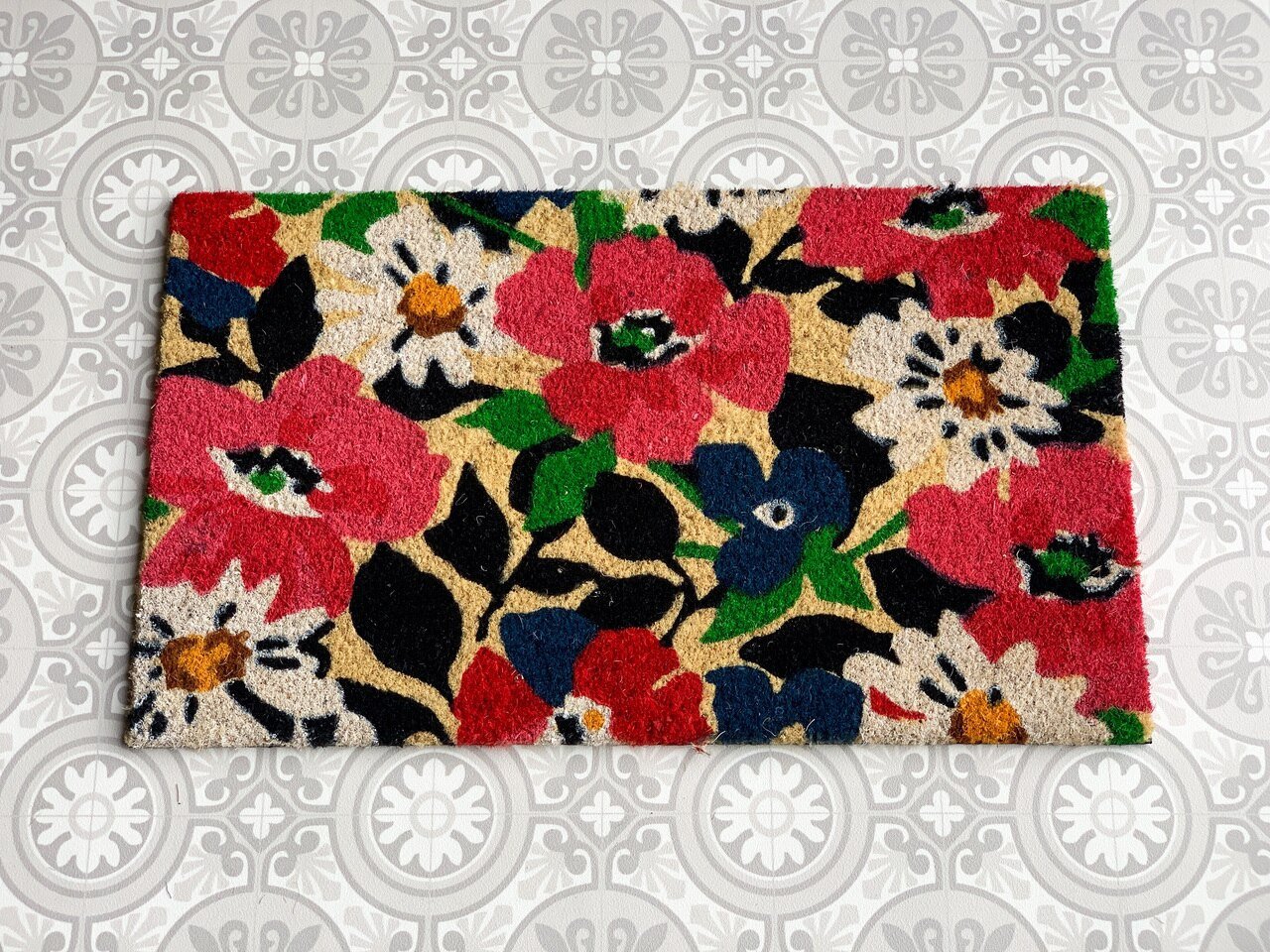 Floral Doormat Artsy Mats