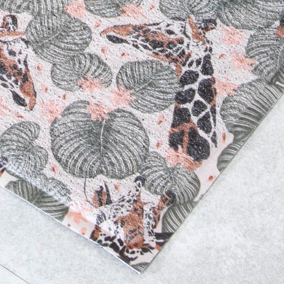 Green Giraffe Leaf Doormat (70 x 40cm) Artsy Mats