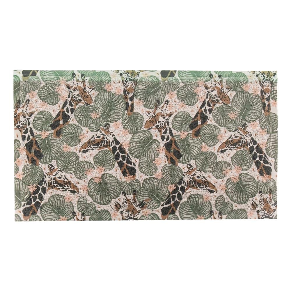 Green Giraffe Leaf Doormat (70 x 40cm) Artsy Mats