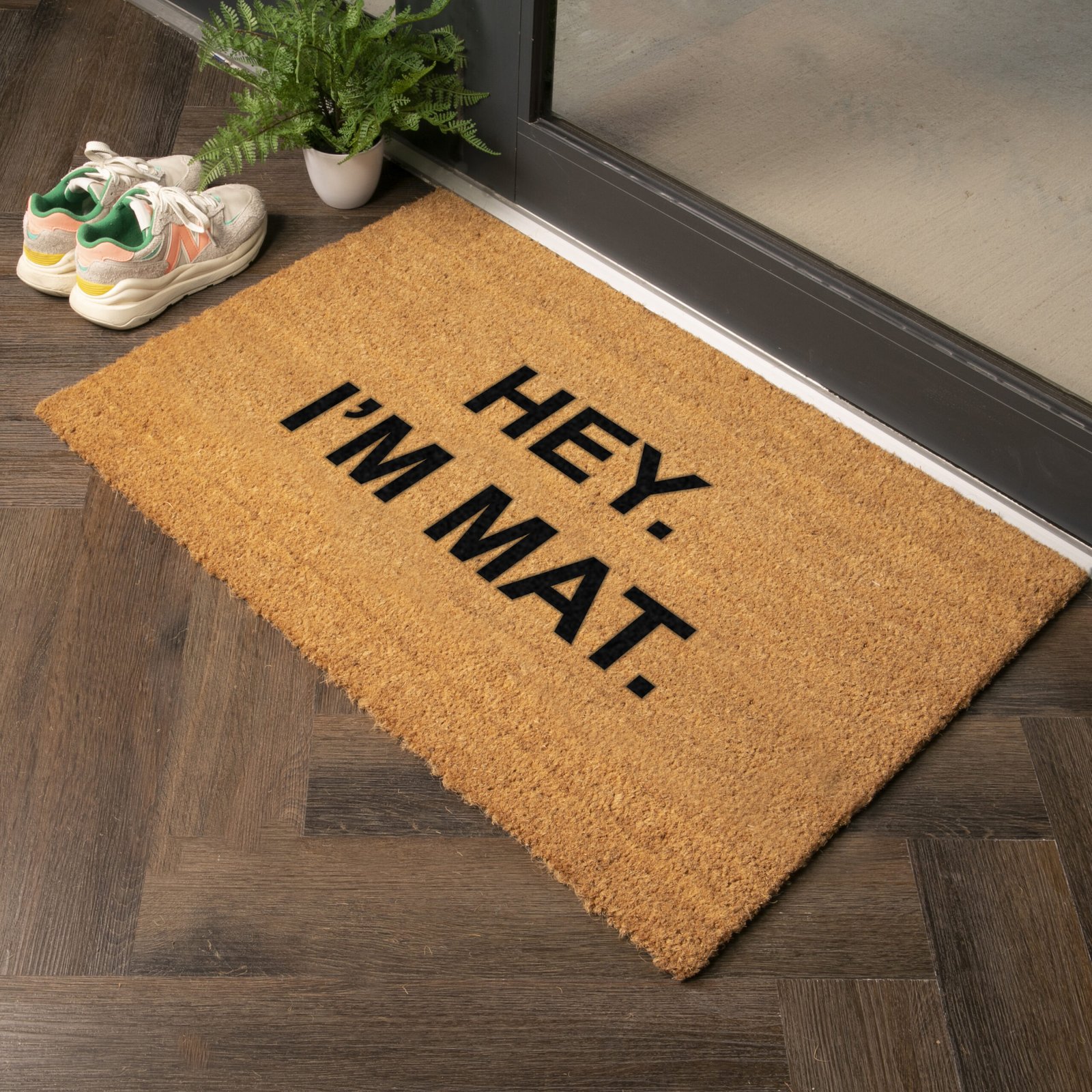 Extra Large Hey I'm Mat Doormat Artsy Mats