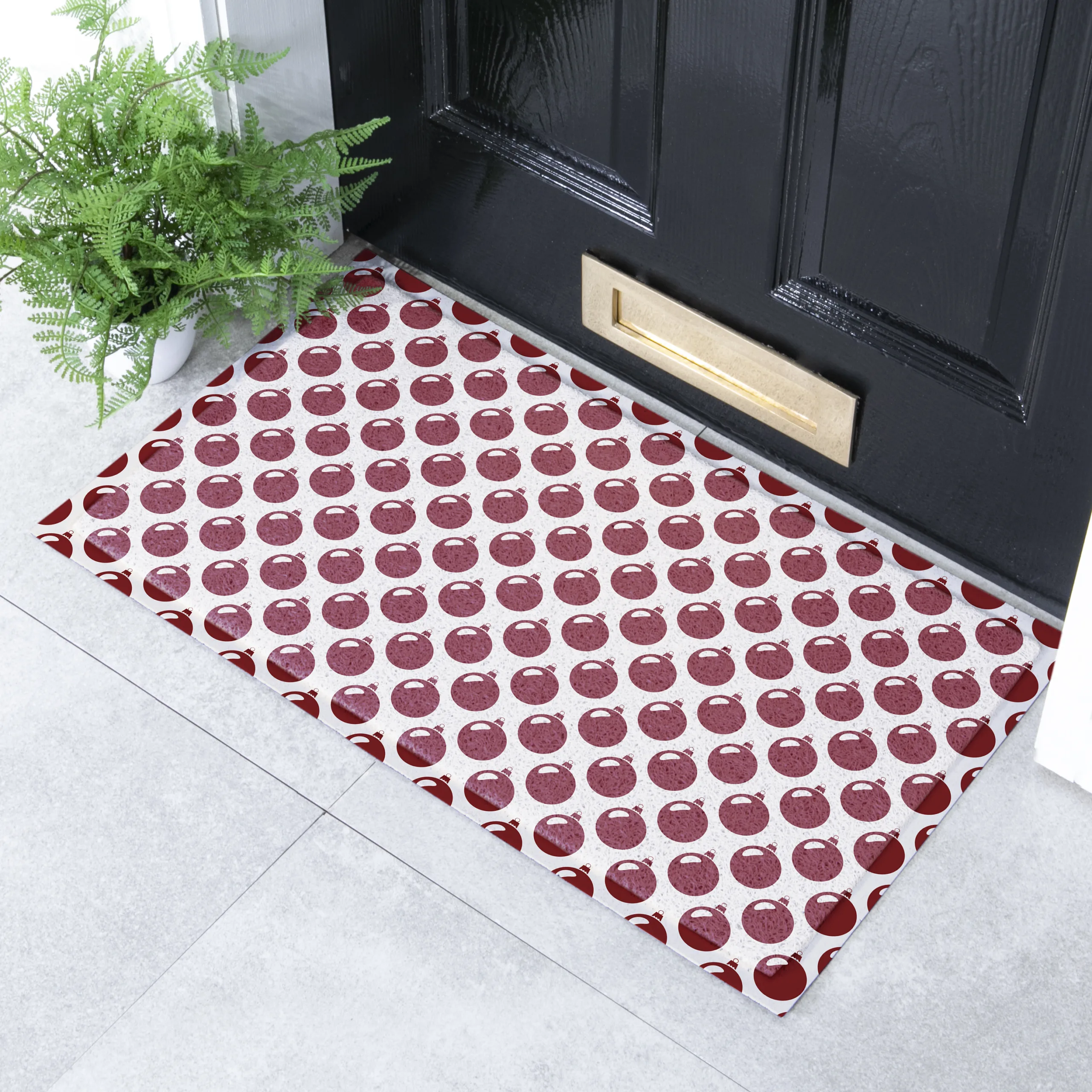 Bauble Pattern Doormat Artsy Mats